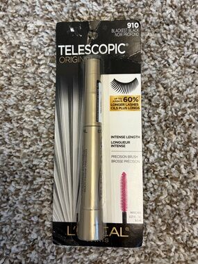 New With Tags L’Oréal Telescopic Blackest Black Mascara